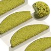 vidaXL Tappetini per Scale 15 pz Verdi 56x17x3 cm