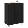 vidaXL Credenza Rovere Nero 69,5 x 34 x 90 cm