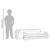 vidaXL Divano per Bambini Nero 90x53x30 cm in Similpelle