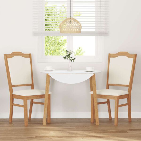 vidaXL Sedie da Pranzo con Cuscini 2 pz in Legno Massello di Hevea