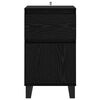 vidaXL Credenza Rovere nero 35 x 40 x 70 cm Legno multistrato
