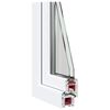 vidaXL Finestra Seminterrato RISOR 60x40 cm Tilt 2 Vetri Bianco