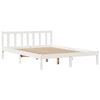 vidaXL Letto senza Materasso Bianco 120x200 cm Legno Massello di Pino
