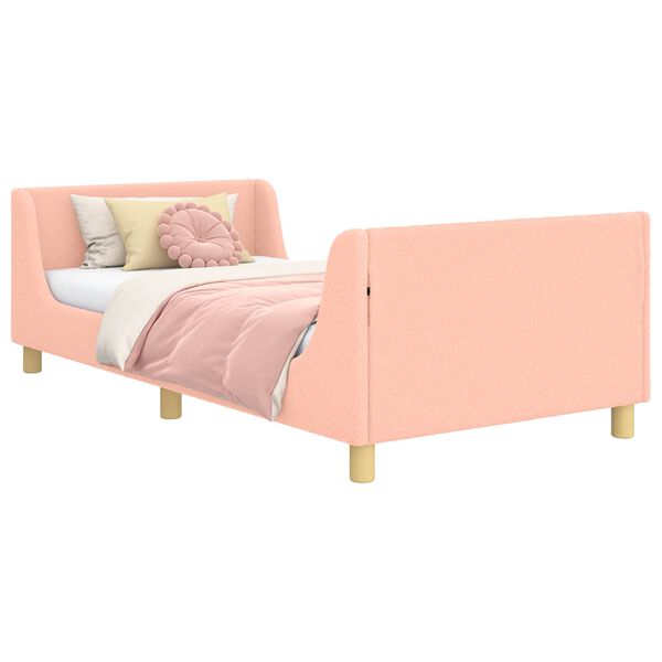vidaXL Struttura letto bambini con testata Rosa 80 x 200 cm