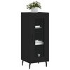 vidaXL Credenza Nero 34,5x34x90 cm in Legno Multistrato