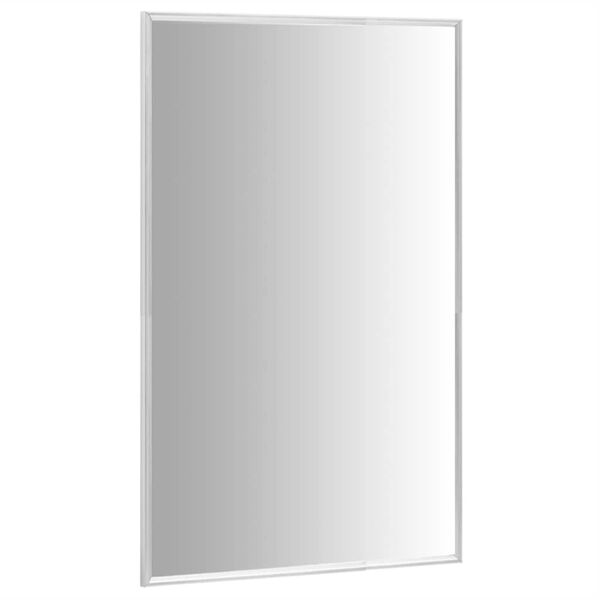 vidaXL Specchio Argento 80x60 cm