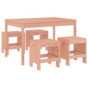 vidaXL Set da Pranzo per Giardino 5 pz in Legno Massello di Douglas