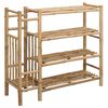 vidaXL Scarpiera 88 x 27 x 80 cm Bamb&ugrave; Naturale