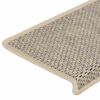 vidaXL Tappeti Autoadesivi Scale Aspetto Sisal 15 pz 65x21x4 cm Verdi