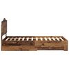 vidaXL Struttura del letto con testiera Legno vecchio 100 x 200 cm
