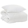 vidaXL Duvet per Tutte le Stagioni con cuscino 2 pcs Bianco Microfibra