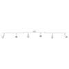 vidaXL Faretto da soffitto Bianco 176,5 x 12,5 x 13,5 cm Metallo