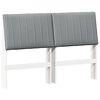 vidaXL Testiera imbottita Grigio chiaro 140 cm Pino massello