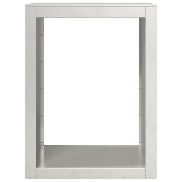 vidaXL Rastrelliera per Legna da Ardere 60x40x80 cm in Acciaio Inox