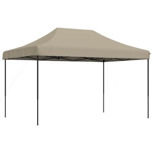 vidaXL Tenda da Festa Pieghevole Pop-Up Tortora 292x292x315 cm