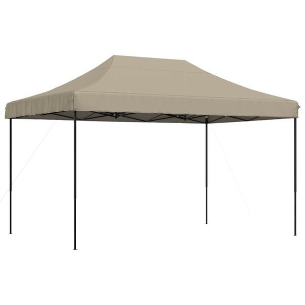 vidaXL Tenda da Festa Pieghevole Pop-Up Tortora 292x292x315 cm
