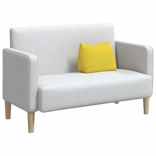 vidaXL Cuscino per Schiena Giallo Chiaro 45 x 20 x 35 cm Tessuto