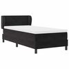 vidaXL Letto a molle con materasso Nero 90 x 190 cm Velluto