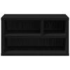 vidaXL Supporto per Stampante Rovere Nero 40 x 32 x 22,5 cm