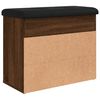 vidaXL Panca Porta Scarpe Rovere Marrone 62x32x50cm Legno Multistrato