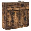 vidaXL Credenza con Cassetto Rovere Fumo 80x34x76 cm in Truciolato