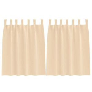 vidaXL Tende Blackout con Anelli 2 pcs Crema 140 x 140 cm Poliestere