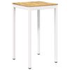 vidaXL Tavolo Bar da Giardino Bianco 60 x 60,5 x 105 cm