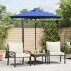 vidaXL Ombrellone Giardino con Palo in Acciaio Azzurro 225x225x212 cm