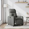 vidaXL Poltrona Elettrica Reclinabile Grigio Scuro in Tessuto