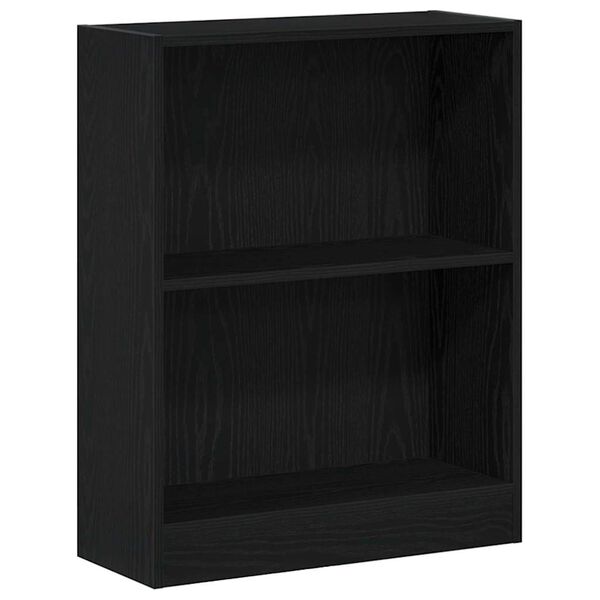 vidaXL Armadio per Libri Rovere Nero 60 x 24 x 76 cm Legno multistrato