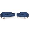 vidaXL Set Divani 2 pz in Tessuto Blu