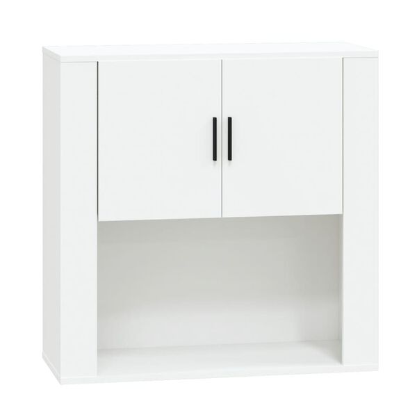 vidaXL Mobile a Parete Bianco 80x33x80 cm in Legno Multistrato