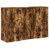 vidaXL Banco Reception Rovere Fumo 155x50x103,5cm in Legno Multistrato