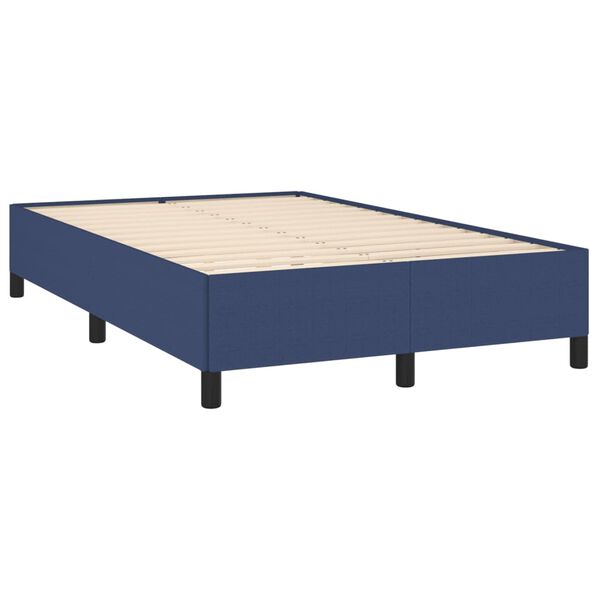 vidaXL Giroletto senza Materasso Blu 120x190 cm in Tessuto