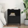 vidaXL Comodino con cassetto Nero 49 x 36 x 61 cm Legno multistrato