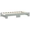 vidaXL Divano Letto con Letto Estraibile Grigio Chiaro 90x190 Velluto
