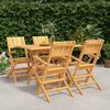 vidaXL Set da Pranzo per Giardino 5 pz in Legno Massello di Teak