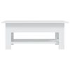 vidaXL Tavolino da Salotto Bianco 102x55x42 cm in Truciolato