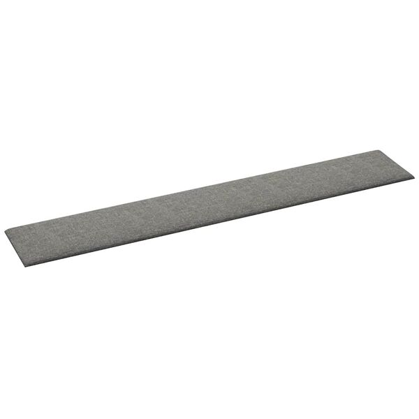 vidaXL Pannelli Murali 12 pz Grigio Chiaro 90x15 cm Tessuto 1,62 m²