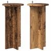 vidaXL Supporto per piante 2 pz Legno antico 29,5 x 29,5 x 60 cm