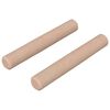 vidaXL Tassello in legno 2 pz Naturale &Oslash; 6 x 40 mm Legno Massello
