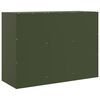 vidaXL Credenza Verde Oliva 99x39x73 cm in Acciaio