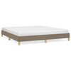 vidaXL Giroletto senza Materasso Tortora 180x200 cm in Tessuto