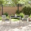 vidaXL Set da Pranzo per Giardino 3 pcs Grigio chiaro polyrattan