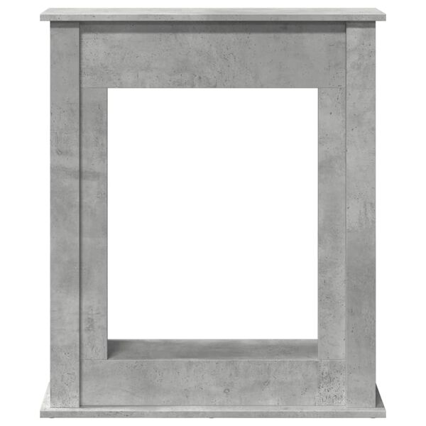 vidaXL Cornice per Camino Grigio Cemento 75x20x87,5 cm in Truciolato