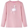 Maglietta per Bambini a Maniche Lunghe Rosa Chiaro 116