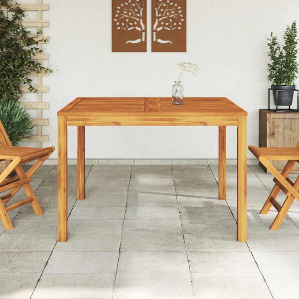 vidaXL Tavolo da Pranzo da Giardino 110x110x75cm Legno Massello Acacia