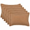 vidaXL Federa 6 pcs HOUTEN Beige 50 x 70 cm Boucl&eacute;