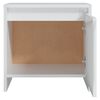 vidaXL Comodini 2 pz Bianco Lucido 45x34x44,5 cm in Truciolato