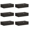vidaXL Scatola di Stoccaggio 6 pcs Antracite 70 x 40 x 18 cm